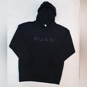 Quasi Skateboards Euro Hoodie - BLACK - Men's size LARGE